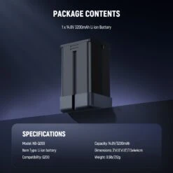 NEEWER NB-Q200 14.8V/3200mAh Replacement Li Ion Battery For Q200 -Photography Equipment 7 55a6bbd2 6bf5 4ce7 ba1e ed18381cedf6