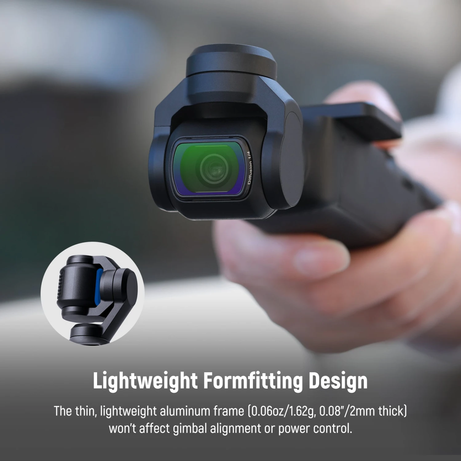 NEEWER FL-42 4-Pack Magnetic ND & Black Diffusion 1/4 Filter Kit For DJI Osmo Pocket 3 8 NEEWER FL-42 4-Pack Magnetic ND & Black Diffusion 1/4 Filter Kit For DJI Osmo Pocket 3 - Image 8