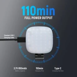 NEEWER BASICS NL48B Magnetic Selfie Light As Stand And Mirror -Photography Equipment 7 68ca2e84 41de 48cd 8fb0 23bd1ba7db34