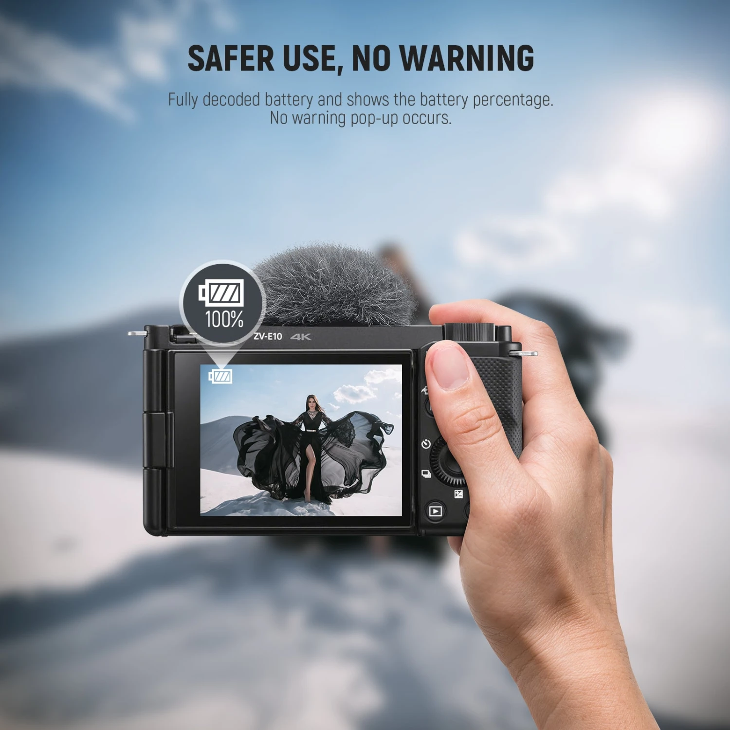 NEEWER TNP-FW50 1030mAh NP-FW50 Replacement Camera Battery 7 NEEWER TNP-FW50 1030mAh NP-FW50 Replacement Camera Battery - Image 7