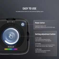 NEEWER ENTRY LEVEL VERSION RGB126 Magnetic RGB Video Light -Photography Equipment 7 6b335934 5cf3 418a 8cdd d0764d8ea0f1