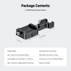 NEEWER CA108 Vertical Camera Mount For Ronin RS 4 RS 3 RS3 Pro RS 2 Gimbal 13 NEEWER CA108 Vertical Camera Mount For Ronin RS 4 RS 3 RS3 Pro RS 2 Gimbal -Photography Equipment 7 79b1e9e5 faa4 444b 819e be7f6f574b18