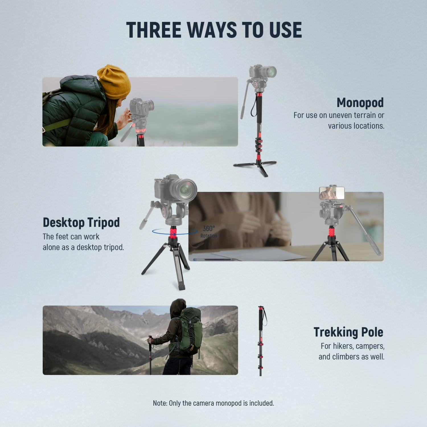 NEEWER TP71 71.6" Pro Carbon Fiber Camera Monopod 16 NEEWER TP71 71.6" Pro Carbon Fiber Camera Monopod - Image 16