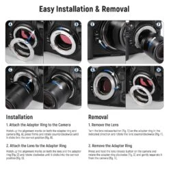 NEEWER NW-ETZ Camera Autofocus Adapter Ring For Nikon 14 NEEWER NW-ETZ Camera Autofocus Adapter Ring For Nikon -Photography Equipment 7 87b2579c 3972 4153 9b03 b18b5a6e1d0b