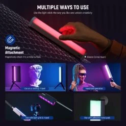 NEEWER RGB1 LED Tube Light Stick With Metal Barndoor Handle 15 NEEWER RGB1 LED Tube Light Stick With Metal Barndoor Handle -Photography Equipment 7 88274392 9f81 4490 917b d3dce47e2957