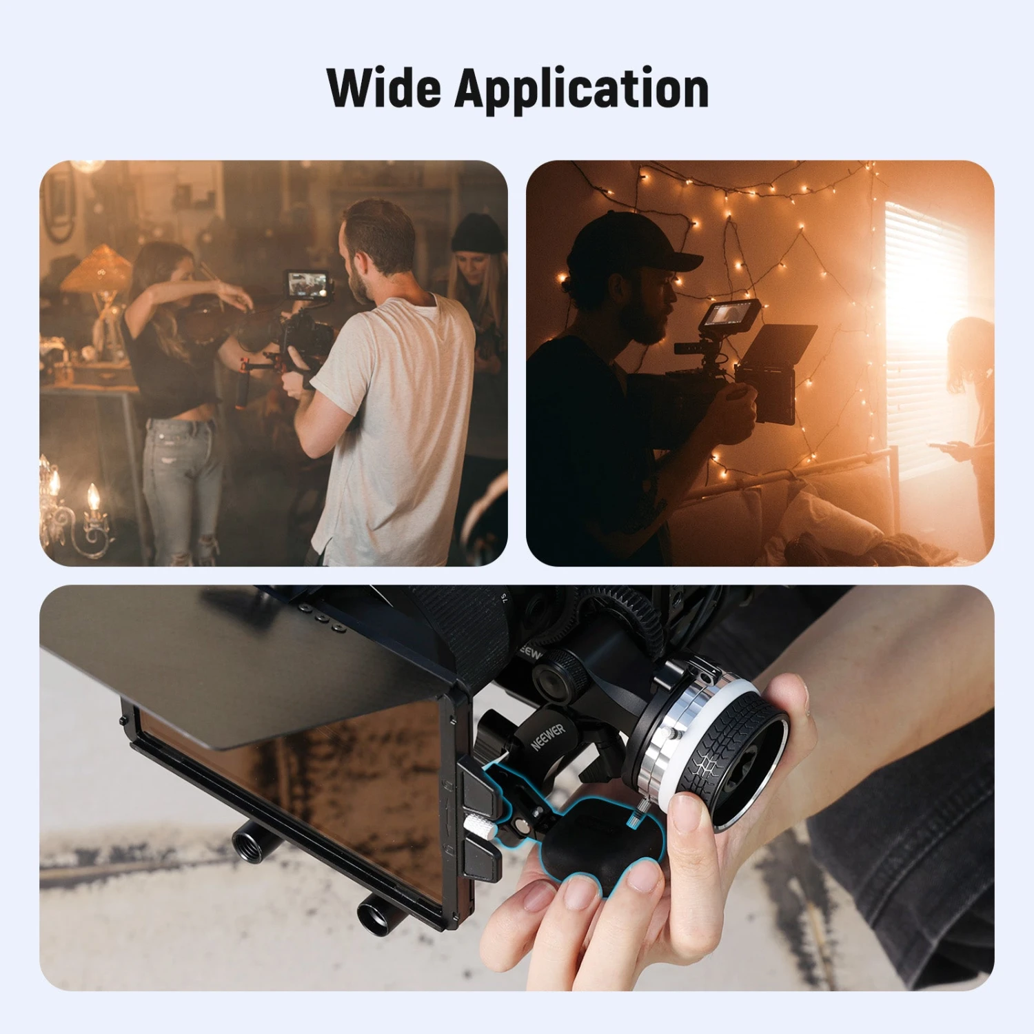 NEEWER PG010 Palm Support With 15mm Rod Clamp For Mini Follow Focus 7 NEEWER PG010 Palm Support With 15mm Rod Clamp For Mini Follow Focus - Image 7