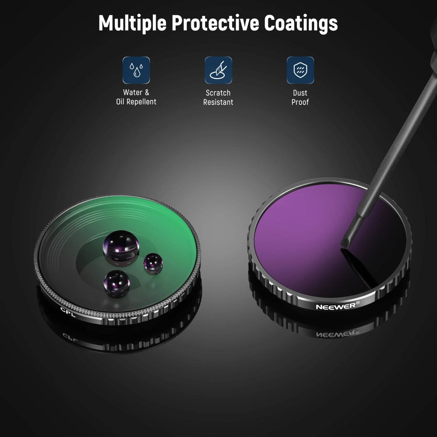 NEEWER FL-A13 6-Pack ND Filter Set For DJI Osmo Action 4 6 NEEWER FL-A13 6-Pack ND Filter Set For DJI Osmo Action 4 - Image 6