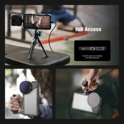 NEEWER PA082 Phone Cage For SAMSUNG S25 Ultra With 67mm Filter/17mm/T Mount Adapters -Photography Equipment 7 9ab69558 2431 42a3 a378 c28780abae46