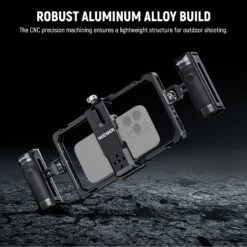 NEEWER PA009E Universal Phone Cage Video Rig 14 NEEWER PA009E Universal Phone Cage Video Rig -Photography Equipment 7 ac873704 f8a6 467d 8492 5569e486fa80