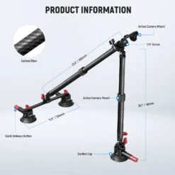 NEEWER CA136 Triple Suction Cup Extension Pole Car Mount Kit 14 NEEWER CA136 Triple Suction Cup Extension Pole Car Mount Kit -Photography Equipment 7 afe50087 1ab5 4451 9709 605216a9d63d