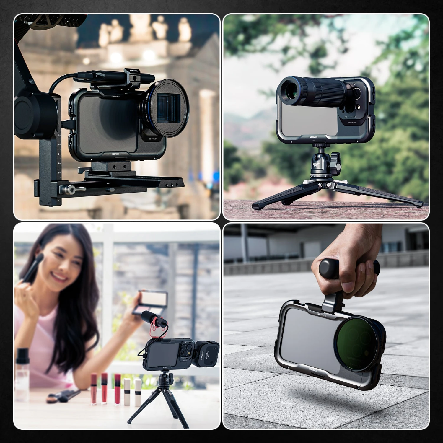 NEEWER PA073/PA074 Phone Cage Compatible With IPhone 16 Pro/Pro Max 7 NEEWER PA073/PA074 Phone Cage Compatible With IPhone 16 Pro/Pro Max - Image 7