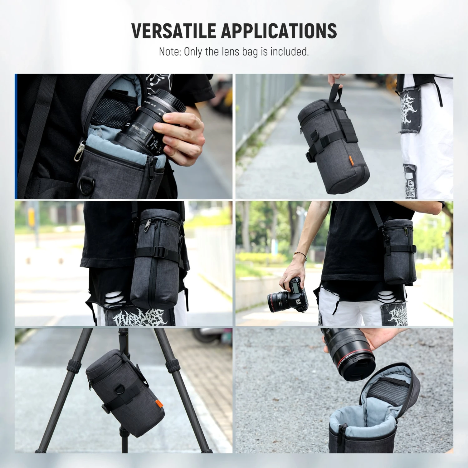 NEEWER PB011 Camera Lens Pouch Water Repellent 7 NEEWER PB011 Camera Lens Pouch Water Repellent - Image 7