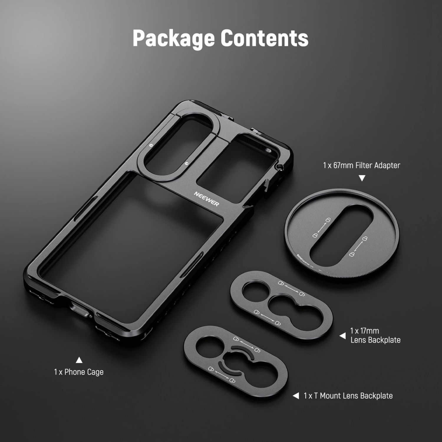 NEEWER PA086/PA087 Phone Cage Compatible With Sony Xperia PRO-I / Xperia 1 V 14 NEEWER PA086/PA087 Phone Cage Compatible With Sony Xperia PRO-I / Xperia 1 V - Image 14