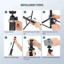 NEEWER TS05 65.2" All Metal Phone Tripod With Remote 15 NEEWER TS05 65.2" All Metal Phone Tripod With Remote -Photography Equipment 7 cb7c4d5c 7079 4f90 8001 8786514bc9fd