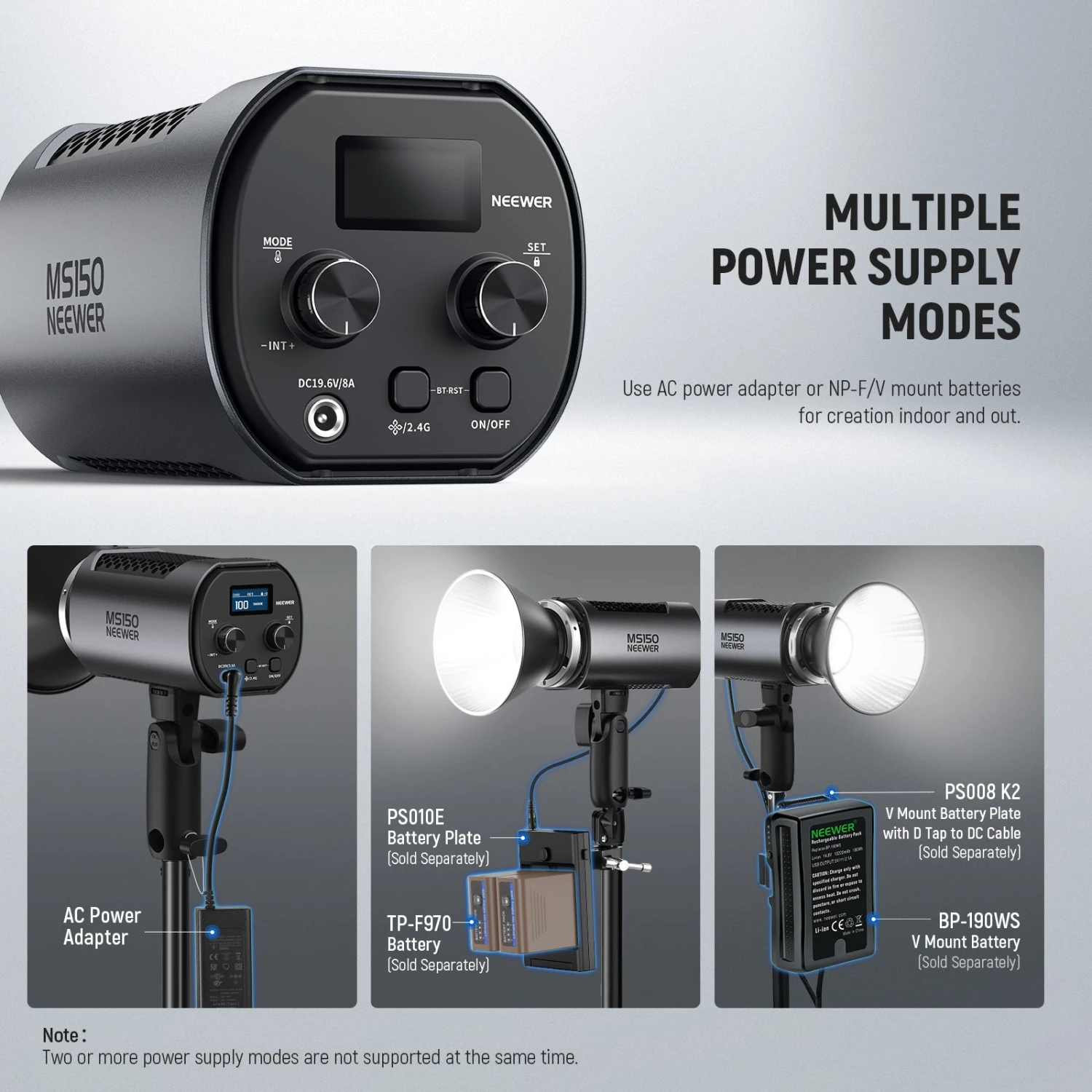 NEEWER MS150 130W Mini COB LED Video Light 7 NEEWER MS150 130W Mini COB LED Video Light - Image 7