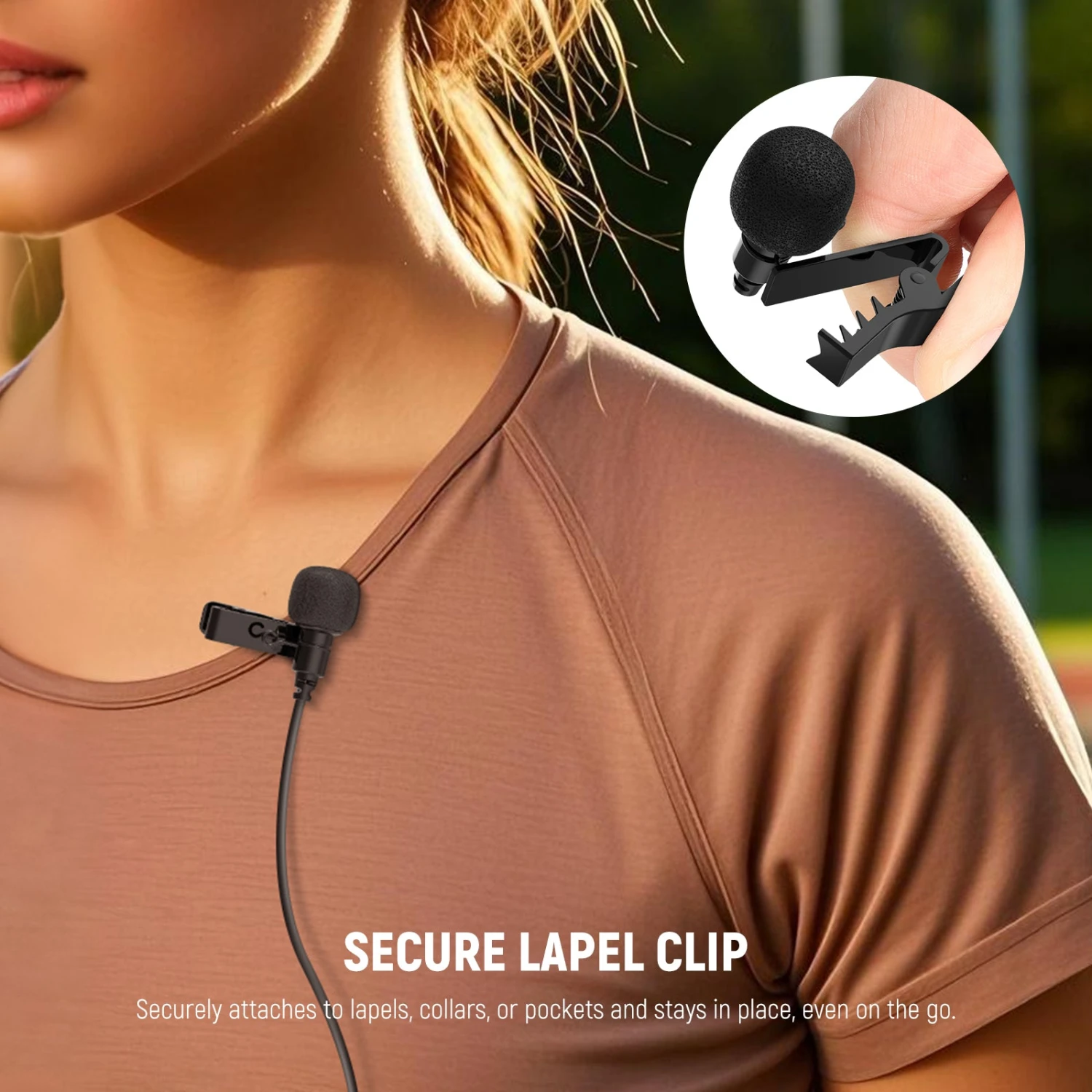 NEEWER LM5 2 Pack 6.6ft/2m 3.5mm TRS Mini Clip On Wired Lavalier Microphone 7 NEEWER LM5 2 Pack 6.6ft/2m 3.5mm TRS Mini Clip On Wired Lavalier Microphone - Image 7