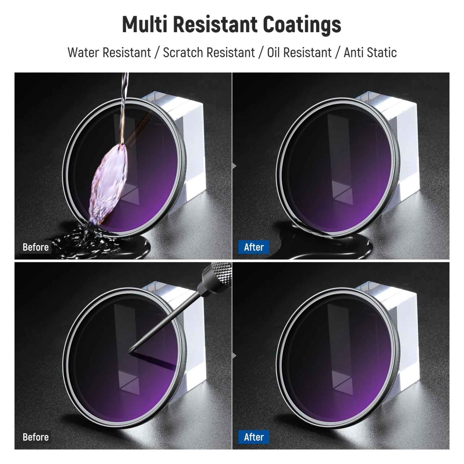 NEEWER True Colors Variable ND Filter ND8–2000 With Hard Stop 7 NEEWER True Colors Variable ND Filter ND8–2000 With Hard Stop - Image 7