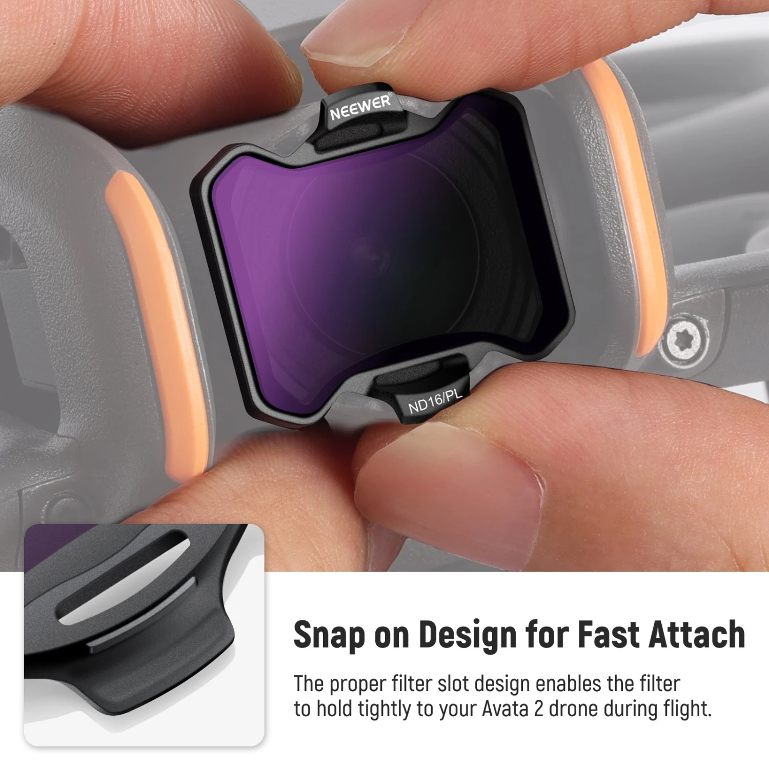 NEEWER FL-A99 4-Pack ND/PL Filter Set For DJI Avata 2 7 NEEWER FL-A99 4-Pack ND/PL Filter Set For DJI Avata 2 - Image 7