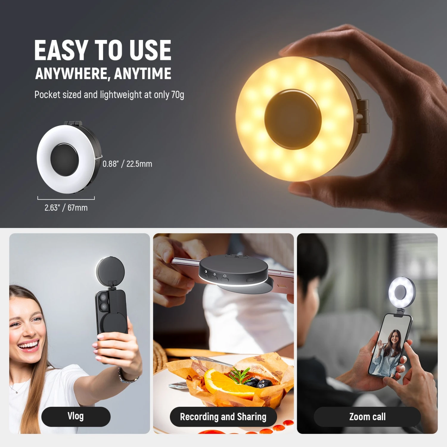 NEEWER ENTRY LEVEL VERSION NL40R Magnetic Selfie Light 7 NEEWER ENTRY LEVEL VERSION NL40R Magnetic Selfie Light - Image 7