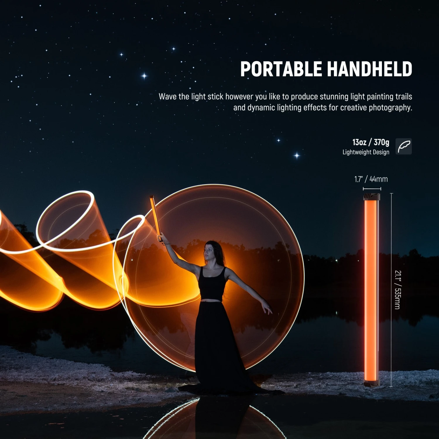 NEEWER BASICS SL50 21" Magnetic Handheld RGB Light Wand 7 NEEWER BASICS SL50 21" Magnetic Handheld RGB Light Wand - Image 7