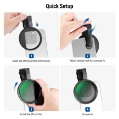 NEEWER FL-B21/FL-B25 67mm Variable ND2-32 Filter With Clip For Smartphone -Photography Equipment 8 21f82f95 dae4 4040 a8de 33d850a3f01d