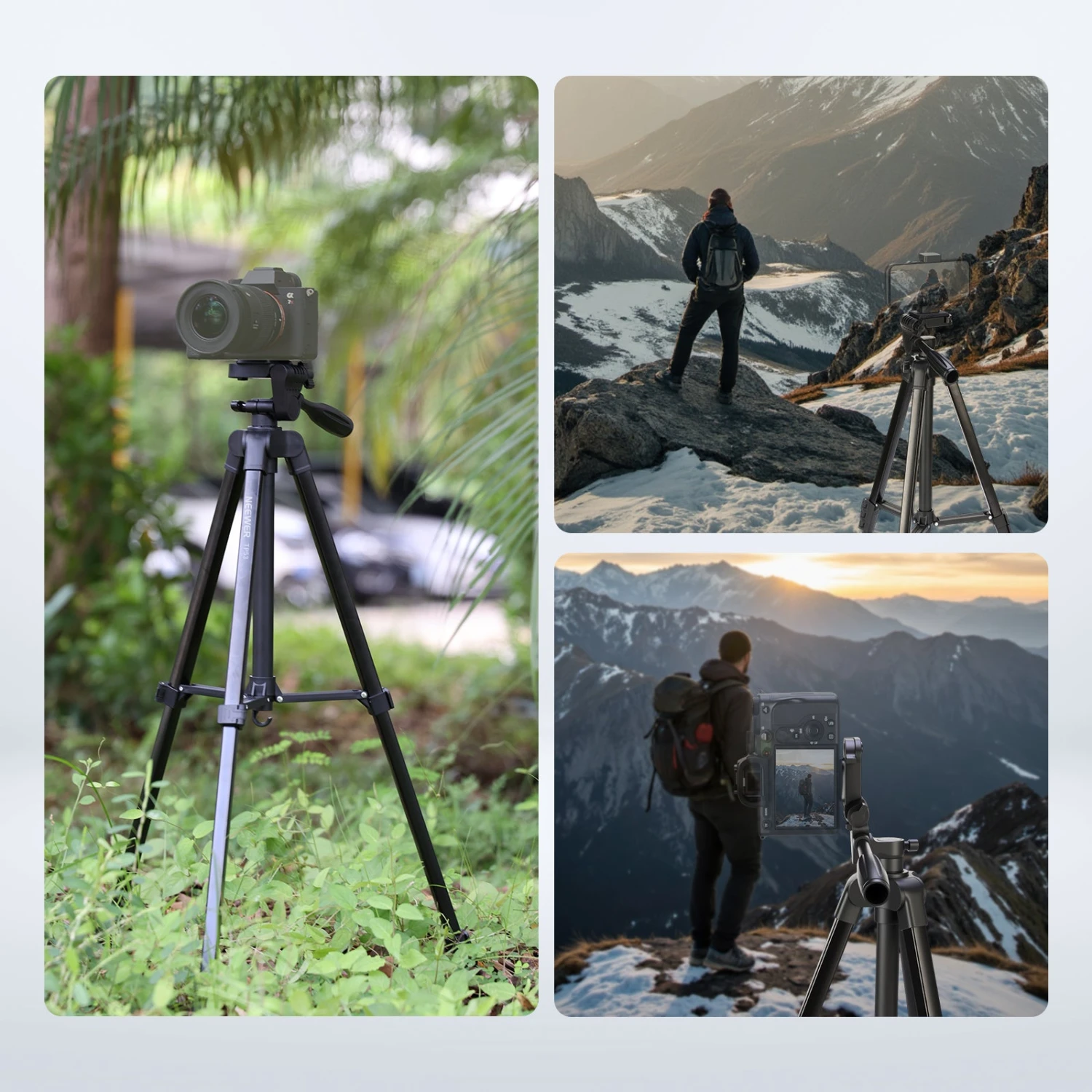 NEEWER Entry Level Version TP53 Metal Travel Tripod 8 NEEWER Entry Level Version TP53 Metal Travel Tripod - Image 8