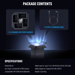 NEEWER NW-Z4 4 Channel Charger 45W PD Fast Charging For NP-FZ100 Battery 15 NEEWER NW-Z4 4 Channel Charger 45W PD Fast Charging For NP-FZ100 Battery -Photography Equipment 8 2fb57d46 9b69 49aa 9fe2 028dea273eb1