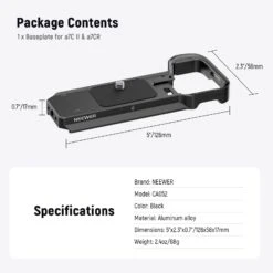 NEEWER Camera Baseplate For Sony A7C II A7CR 16 NEEWER Camera Baseplate For Sony A7C II A7CR -Photography Equipment 8 362dc553 25d4 4f86 a1ab 00a3256f484f