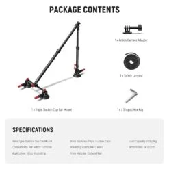 NEEWER CA136 Triple Suction Cup Extension Pole Car Mount Kit 15 NEEWER CA136 Triple Suction Cup Extension Pole Car Mount Kit -Photography Equipment 8 52135d0d fb3b 42e2 8957 91c843580f92