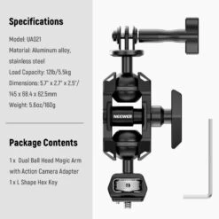 NEEWER UA021 Articulating Magic Arm 12 NEEWER UA021 Articulating Magic Arm -Photography Equipment 8 58883561 69fa 4eea aaad 9e9f645c4f4b