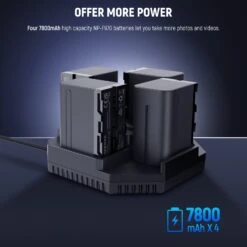 NEEWER NW-F4+NW-F970 7800mAh Replacement Batteries & 4 Channel Fast Charger 16 NEEWER NW-F4+NW-F970 7800mAh Replacement Batteries & 4 Channel Fast Charger -Photography Equipment 8 60d20299 5ed8 4a0b 9d0a d79d4264b91f