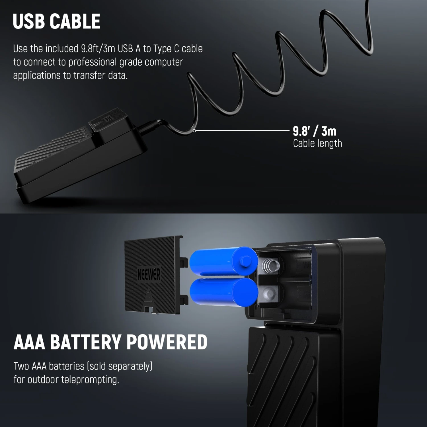 NEEWER RT112 Foot Switch For NEEWER Teleprompter App 8 NEEWER RT112 Foot Switch For NEEWER Teleprompter App - Image 8