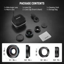 NEEWER BASICS LS-67 2 In 1 0.45x Wide Angle + 15x Macro Phone Lens Kit -Photography Equipment 8 8069e666 039b 47a0 a485 7b4c5fd76620