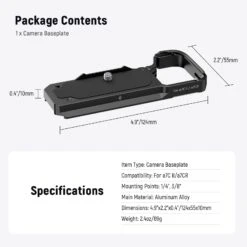 NEEWER CA131 Arca Type Camera Baseplate For Sony A7C II/a7CR 15 NEEWER CA131 Arca Type Camera Baseplate For Sony A7C II/a7CR -Photography Equipment 8 807e1f52 3fba 4354 afe7 969875b0ce8c