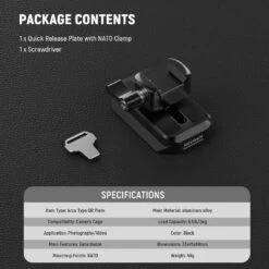 NEEWER CA129 NATO Clamp To Arca Type Quick Release Plate Adapter For RS Gimbal 15 NEEWER CA129 NATO Clamp To Arca Type Quick Release Plate Adapter For RS Gimbal -Photography Equipment 8 97e7f0a6 0f68 4528 8d63 9a7087ad6c9b