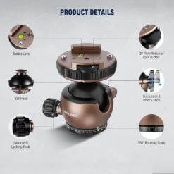 NEEWER GM32 Upgraded Low Profile Ball Head 16 NEEWER GM32 Upgraded Low Profile Ball Head -Photography Equipment 8 9c03d689 7418 4abc a76a 4bdb376f54a5