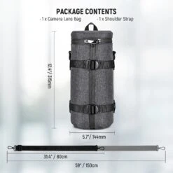 NEEWER PB012 Camera Lens Pouch 15 NEEWER PB012 Camera Lens Pouch -Photography Equipment 8 9c0e3b26 3309 4797 9f85 cac3aefc1ae5