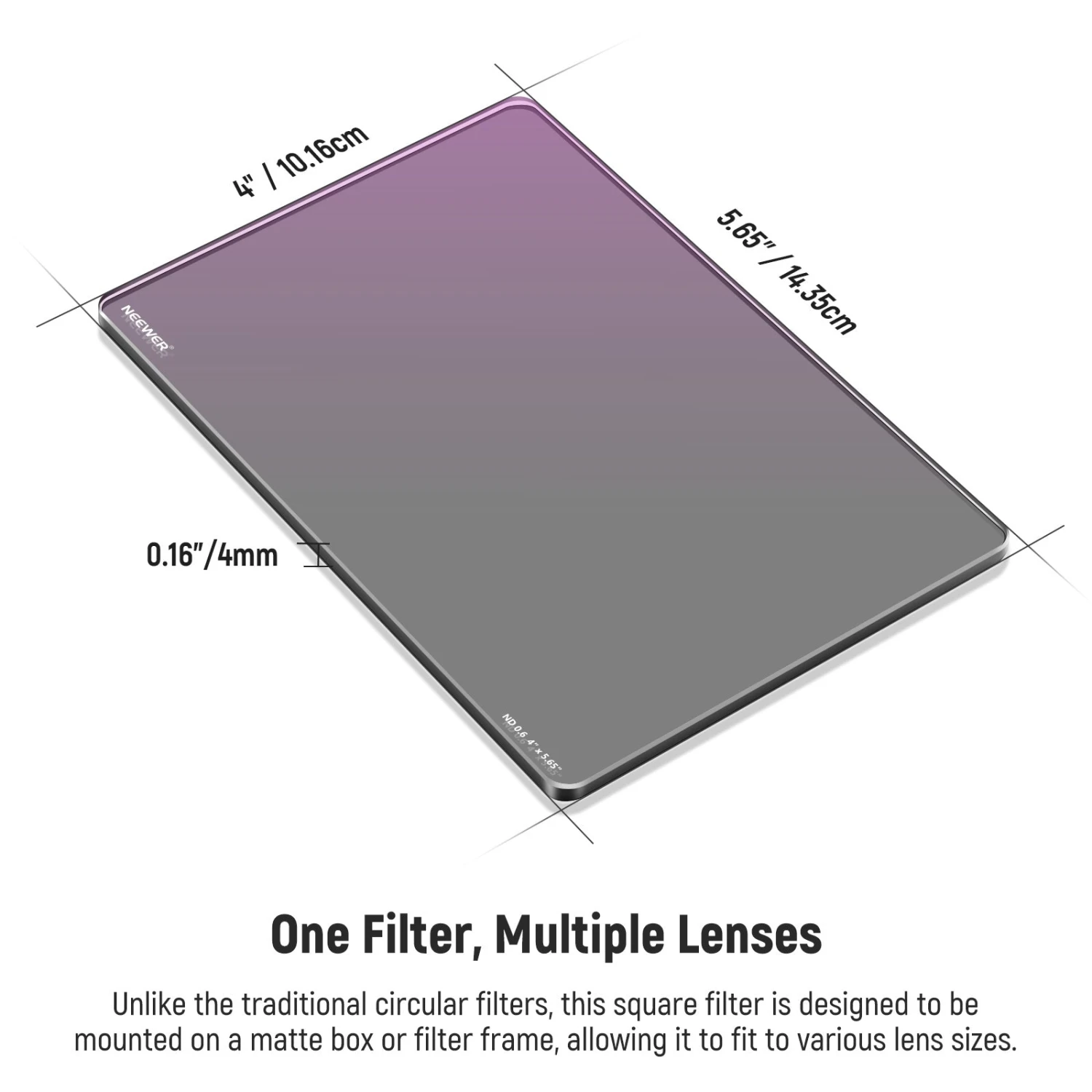 NEEWER Square ND Filter For Camera Lens 9 NEEWER Square ND Filter For Camera Lens - Image 9