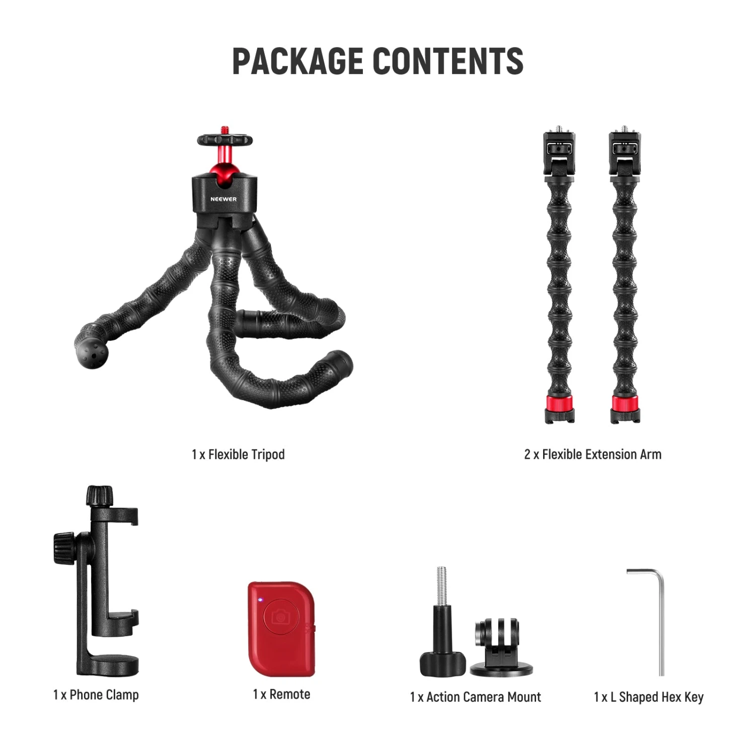 NEEWER T91 Flexible Tripod With Two Magic Arms 8 NEEWER T91 Flexible Tripod With Two Magic Arms - Image 8