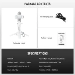 NEEWER P15 Foldable Selfie Stick Tripod With Bluetooth Remote Shutter -Photography Equipment 8 a08d5abb daa8 47e7 8272 953bb29cad1d