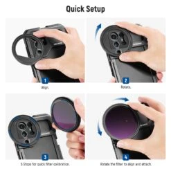 NEEWER 67mm Magnetic ND2-32 Filter For Samsung S23 S22 Ultra Cage -Photography Equipment 8 a3597870 1432 408c 89c4 96b49bc73c33