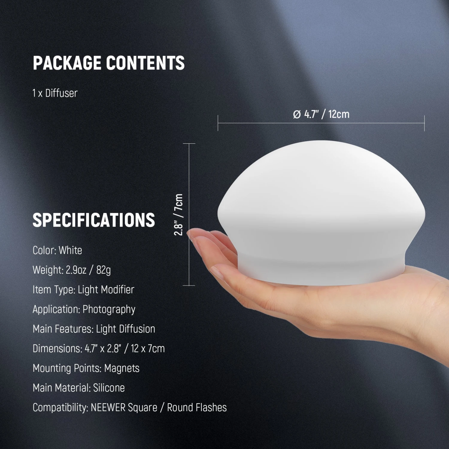 NEEWER CRS9 Silicone Flash Diffuser For NEEWER Square/Round Head Flashes 8 NEEWER CRS9 Silicone Flash Diffuser For NEEWER Square/Round Head Flashes - Image 8