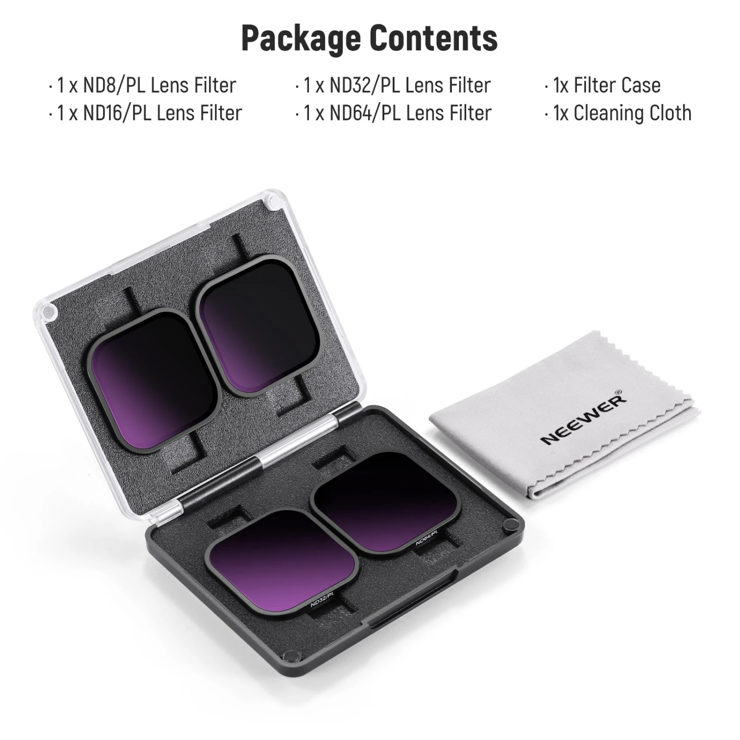 NEEWER FL-85 4 Pack ND/PL Filter Set For Insta360 ACE PRO 8 NEEWER FL-85 4 Pack ND/PL Filter Set For Insta360 ACE PRO - Image 8