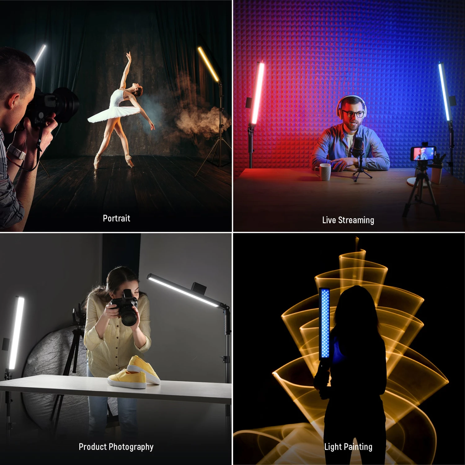 NEEWER BH20B Ultra Upgraded 40W LED Video Light Stick Kit 8 NEEWER BH20B Ultra Upgraded 40W LED Video Light Stick Kit - Image 8