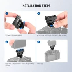 NEEWER AC012 Magnetic Cold Shoe Mount For Action 5 Pro 4 3 17 NEEWER AC012 Magnetic Cold Shoe Mount For Action 5 Pro 4 3 -Photography Equipment 8 e1fbb752 e0e2 4206 8a78 f8f013a152fd