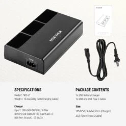NEEWER NC3-Z1 Triple Slot Battery Charger Kit For Z2 Z1 Z760 Z880 15 NEEWER NC3-Z1 Triple Slot Battery Charger Kit For Z2 Z1 Z760 Z880 -Photography Equipment 8 e21e4331 8a1c 4d9d a992 967b01c38f80