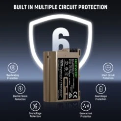 NEEWER 2400mAh EN-EL15c Replacement Camera Battery For Nikon Zf Z8 Z7 II Z6 II Z5 -Photography Equipment 8 ed7008f9 f94d 4fd4 8ed0 d8724653b113