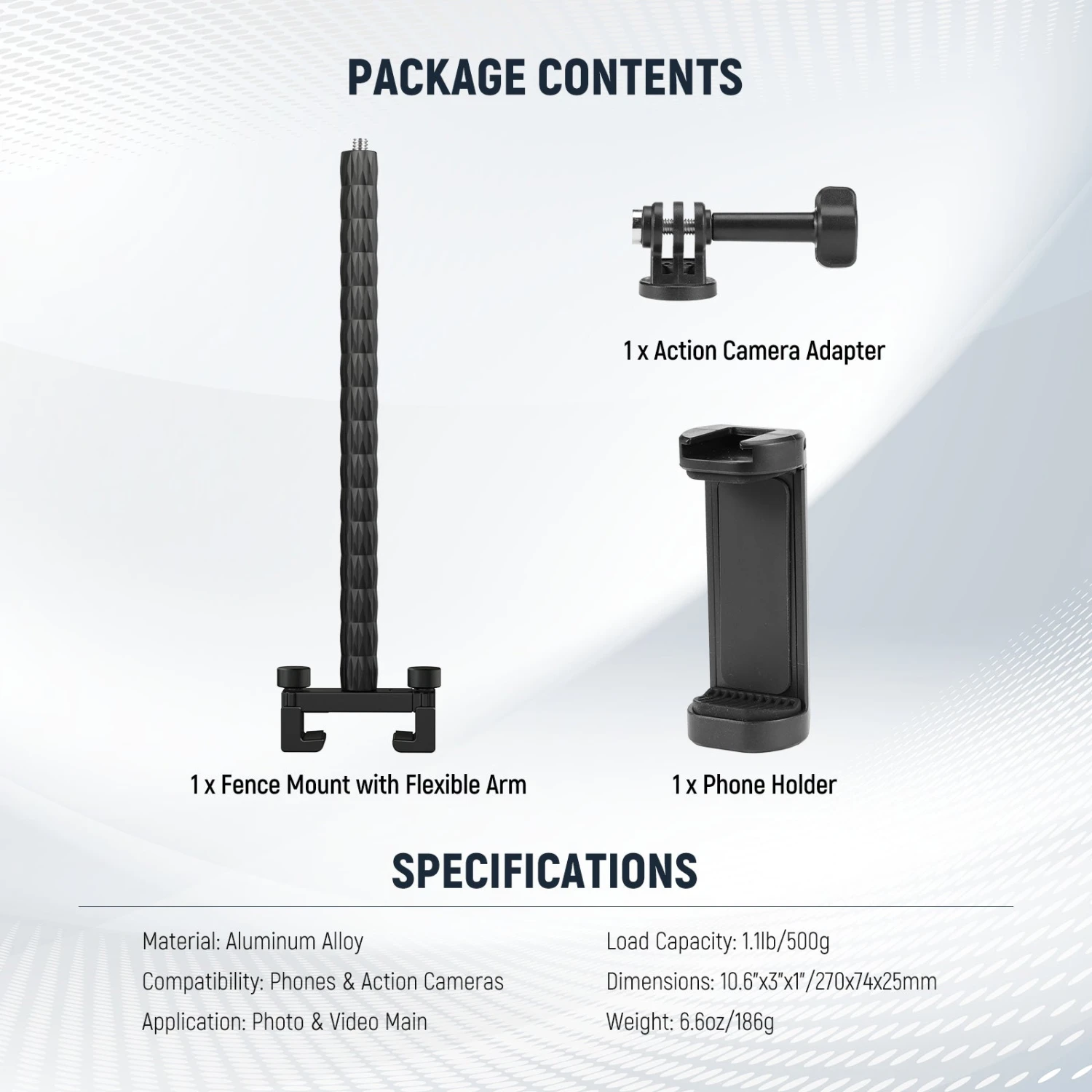 NEEWER PA029 Camera Fence Mounting Kit For Live Streaming 8 NEEWER PA029 Camera Fence Mounting Kit For Live Streaming - Image 8