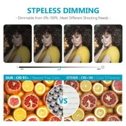 NEEWER 2-Pack SNL530 Bi-Color LED Video Lighting Kit -Photography Equipment 90096447 6