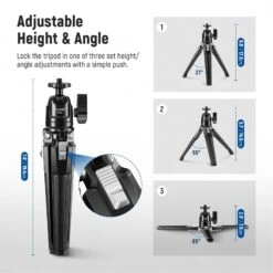 NEEWER PA010+TP29 Magnetic Phone Tripod Set For MagSafe Phone 13 NEEWER PA010+TP29 Magnetic Phone Tripod Set For MagSafe Phone -Photography Equipment 90100764 5